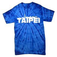 Taipei Taiwan Asia City Skyline Silhouette Outline Sketch Cute Gift Tie-Dye T-Shirt