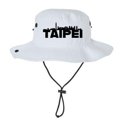 Taipei Taiwan Asia City Skyline Silhouette Outline Sketch Cute Gift Legacy Cool Fit Booney Bucket Hat