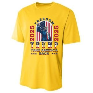 Trump Take America Back 2024  Freedom And Safety Performance Sprint T-Shirt