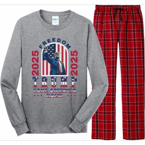 Trump Take America Back 2024  Freedom And Safety Long Sleeve Pajama Set