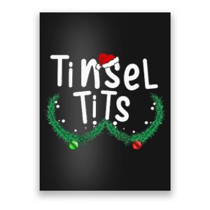 Tinsel Tits And Jingle Balls Funny Matching Christmas Couple Poster