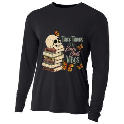 Thick Thighs And Kinky Smut Vibes Apparel Cooling Performance Long Sleeve Crew