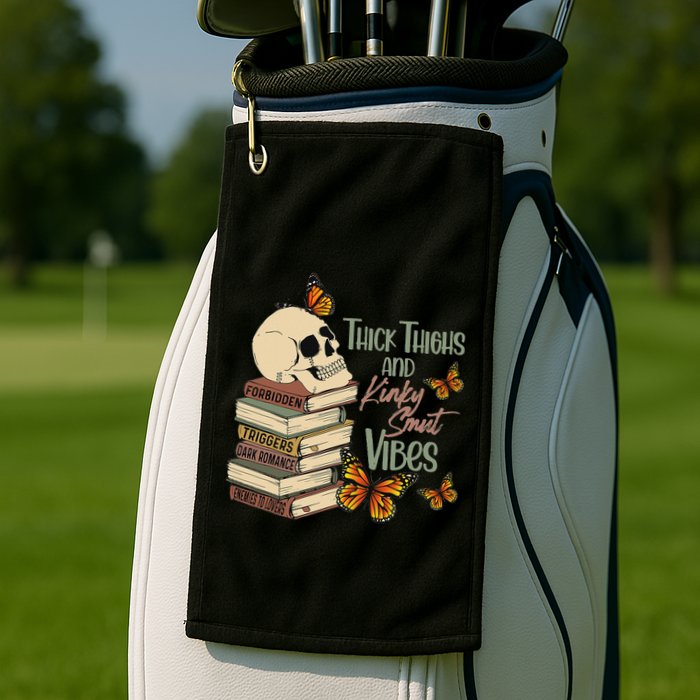 Thick Thighs And Kinky Smut Vibes Apparel Golf Towel
