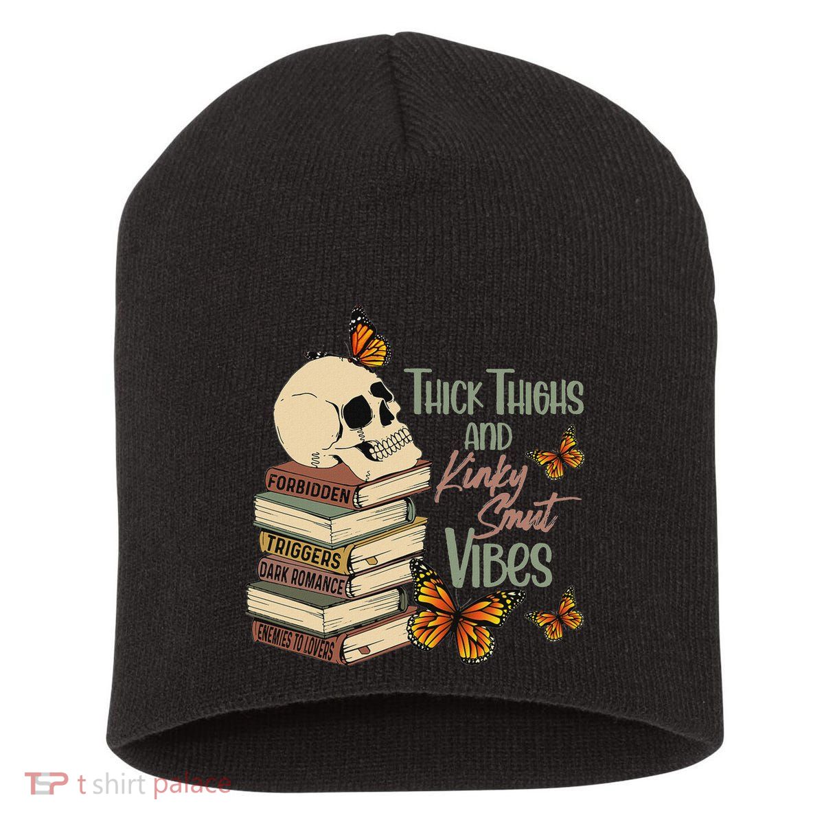 Thick Thighs And Kinky Smut Vibes Apparel Short Acrylic Beanie