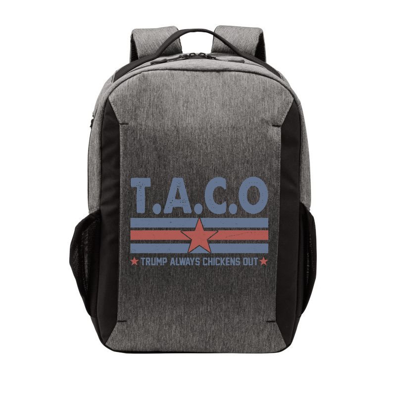 TACO Trump Always Chickens Out Funny Vector Backpack