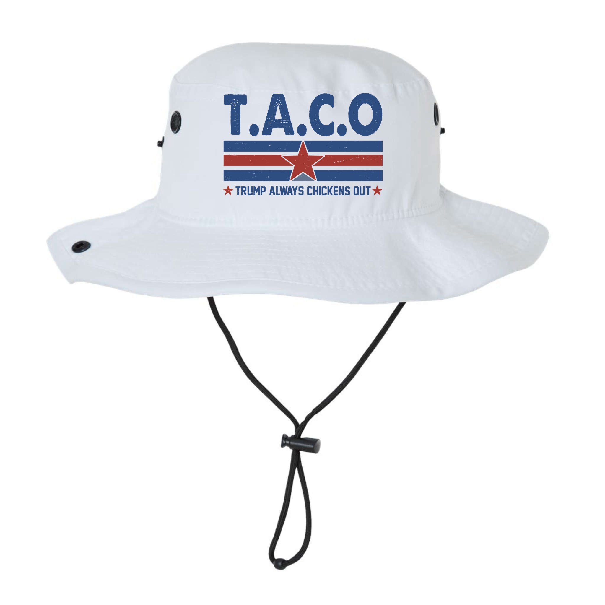 TACO Trump Always Chickens Out Funny Bucket Hat