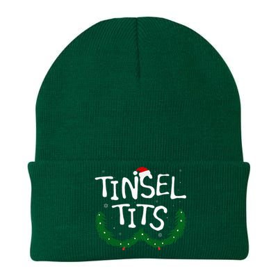 Tinsel Tits And Jingle Balls Funny Christmas Couple Knit Cap Winter Beanie