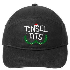 Tinsel Tits And Jingle Balls Funny Christmas Couple 7-Panel Snapback Hat