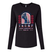 Trump Take America Back 2024  Freedom And Safety Womens Cotton Relaxed Long Sleeve T-Shirt