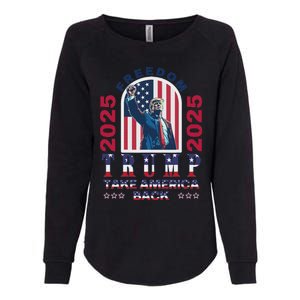 Trump Take America Back 2024  Freedom And Safety Womens California Wash Sweatshirt