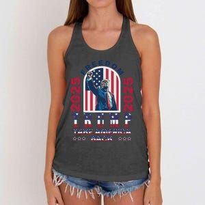 Trump Take America Back 2024  Freedom And Safety Women's Knotted Racerback Tank