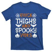 Thick Thighs And Spooky Vibes Halloween Illustration Gift T-Shirt