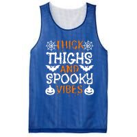 Thick Thighs And Spooky Vibes Halloween Illustration Gift Mesh Reversible Basketball Jersey Tank