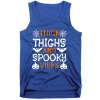 Thick Thighs And Spooky Vibes Halloween Illustration Gift Tank Top