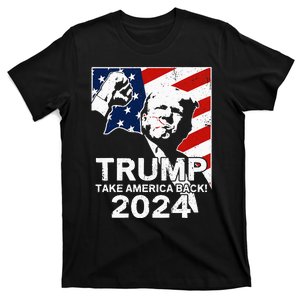 Trump Take America Back 2024 Rally Fight Fist Supporters T-Shirt