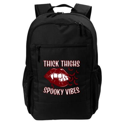 Thick Thighs And Spooky Vibes Vampire Bat Lips Gift Backpack