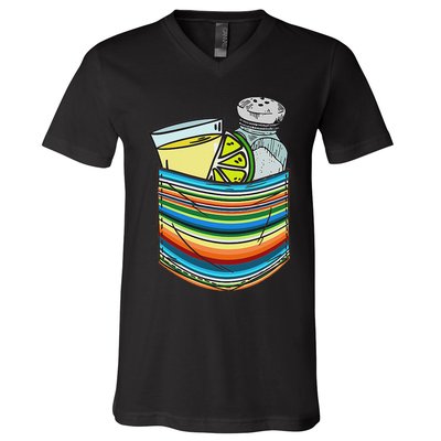 The Three Amigos Tequila Lime Salt Liquor V-Neck T-Shirt