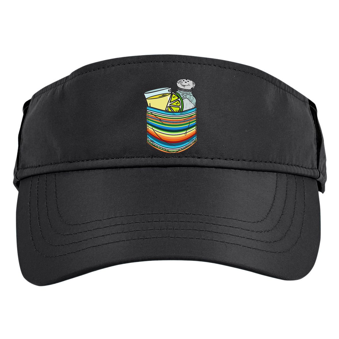 The Three Amigos Tequila Lime Salt Liquor Adult Drive Performance Visor