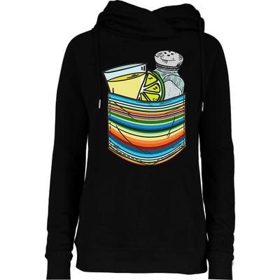 The Three Amigos Tequila Lime Salt Liquor Womens Funnel Neck Pullover Hood