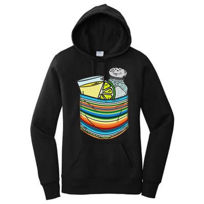 The Three Amigos Tequila Lime Salt Liquor Women's Pullover Hoodie