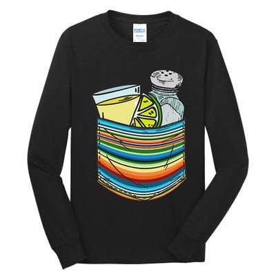 The Three Amigos Tequila Lime Salt Liquor Tall Long Sleeve T-Shirt