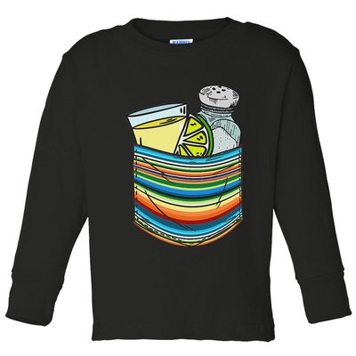 The Three Amigos Tequila Lime Salt Liquor Toddler Long Sleeve Shirt