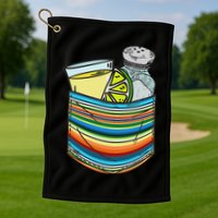 The Three Amigos Tequila Lime Salt Liquor Golf Towel