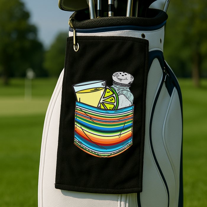 The Three Amigos Tequila Lime Salt Liquor Golf Towel