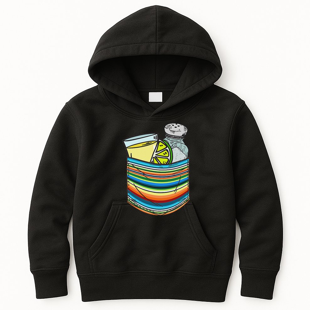 The Three Amigos Tequila Lime Salt Liquor Kids Hoodie