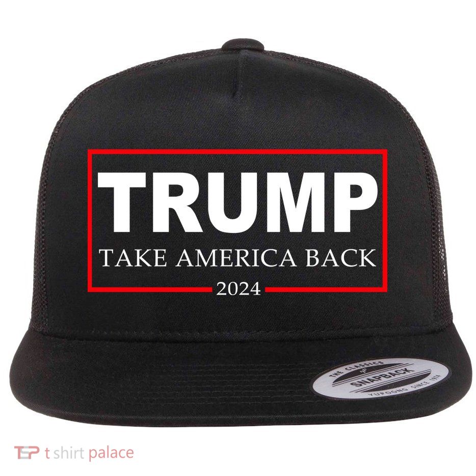 Trump Take America Back! Flat Bill Trucker Hat