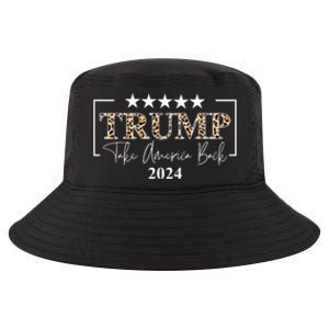 Trump Take America Back 2024 Cheetah Print Election Cool Comfort Performance Bucket Hat