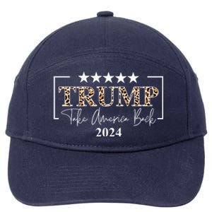 Trump Take America Back 2024 Cheetah Print Election 7-Panel Snapback Hat