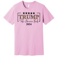 Trump Take America Back 2024 Cheetah Print Election Premium T-Shirt