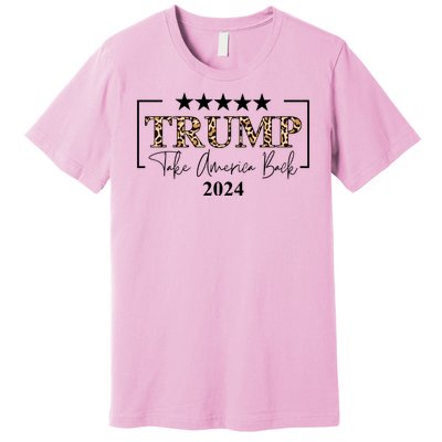 Trump Take America Back 2024 Cheetah Print Election Premium T-Shirt