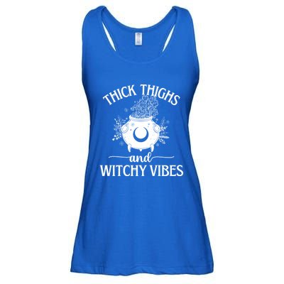 Thick Thighs And Witchy Vibes Halloween Cute Gift Ladies Essential Flowy Tank