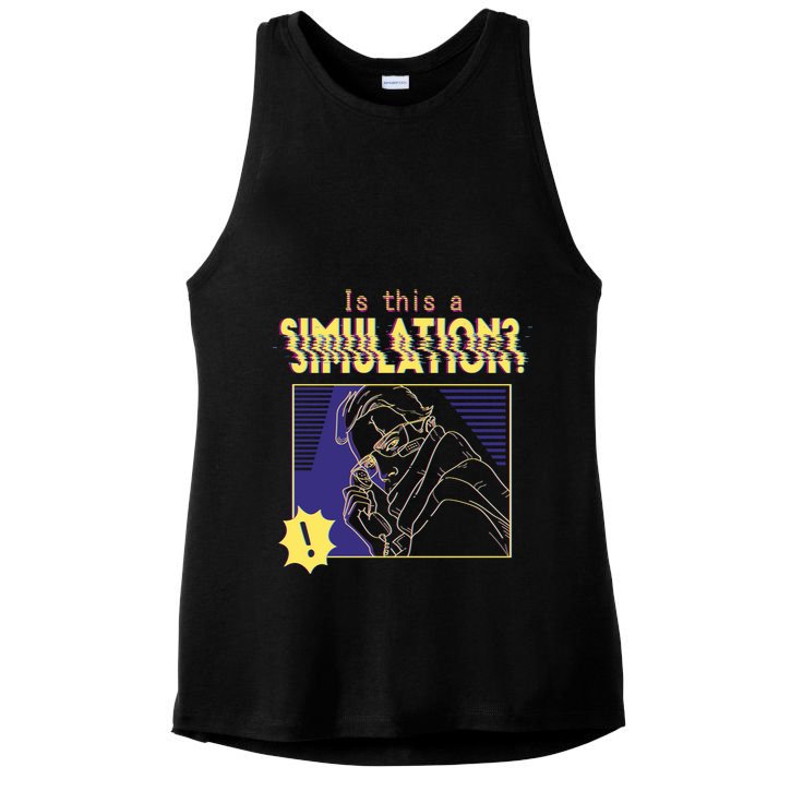 This This A Simulation Ladies PosiCharge Tri-Blend Wicking Tank