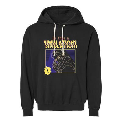 This This A Simulation Garment-Dyed Fleece Hoodie