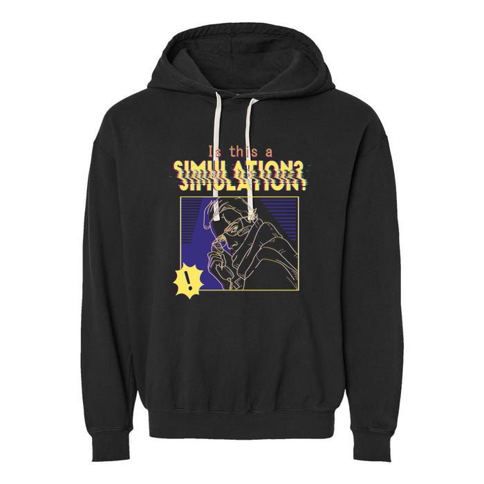 This This A Simulation Garment-Dyed Fleece Hoodie