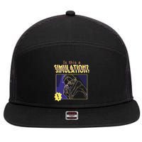 This This A Simulation 7 Panel Mesh Trucker Snapback Hat