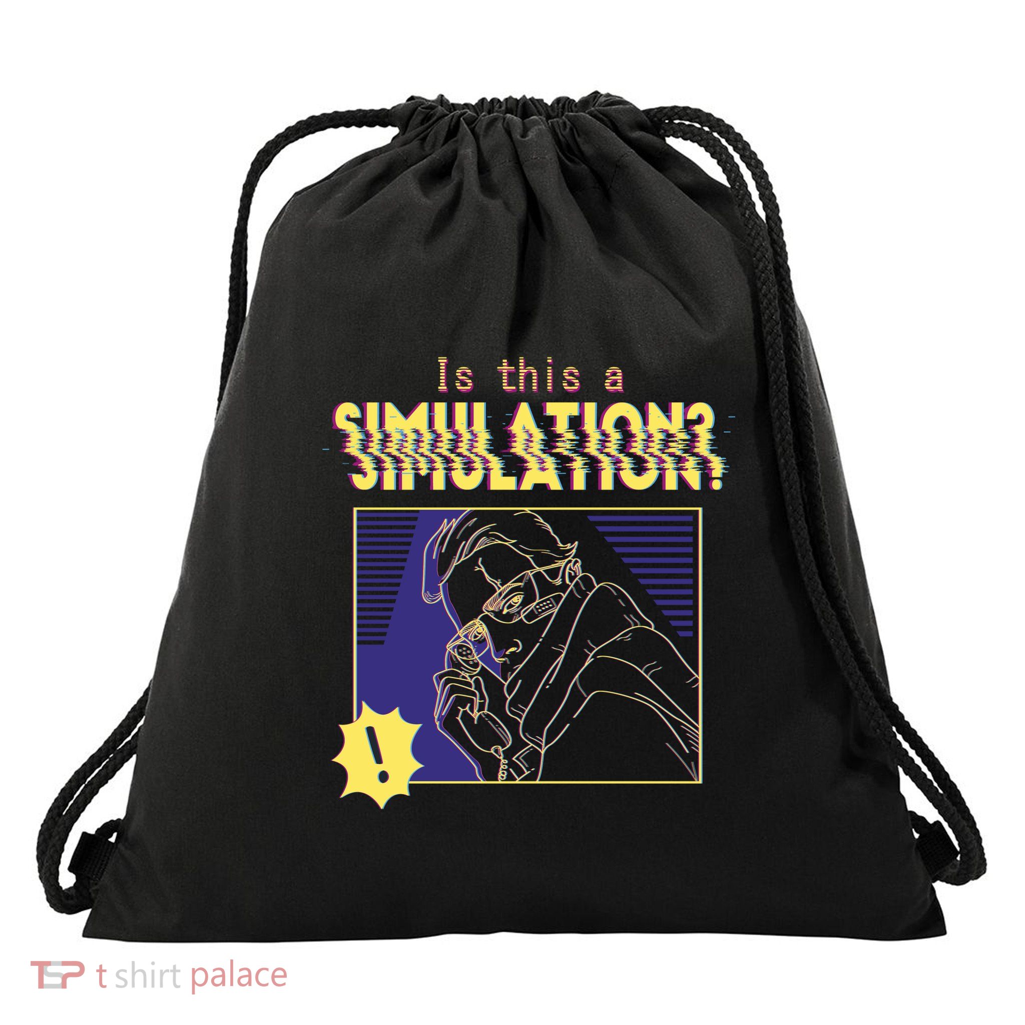 This This A Simulation Drawstring Bag