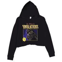 This This A Simulation Crop Fleece Hoodie