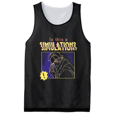 This This A Simulation Mesh Reversible Basketball Jersey Tank