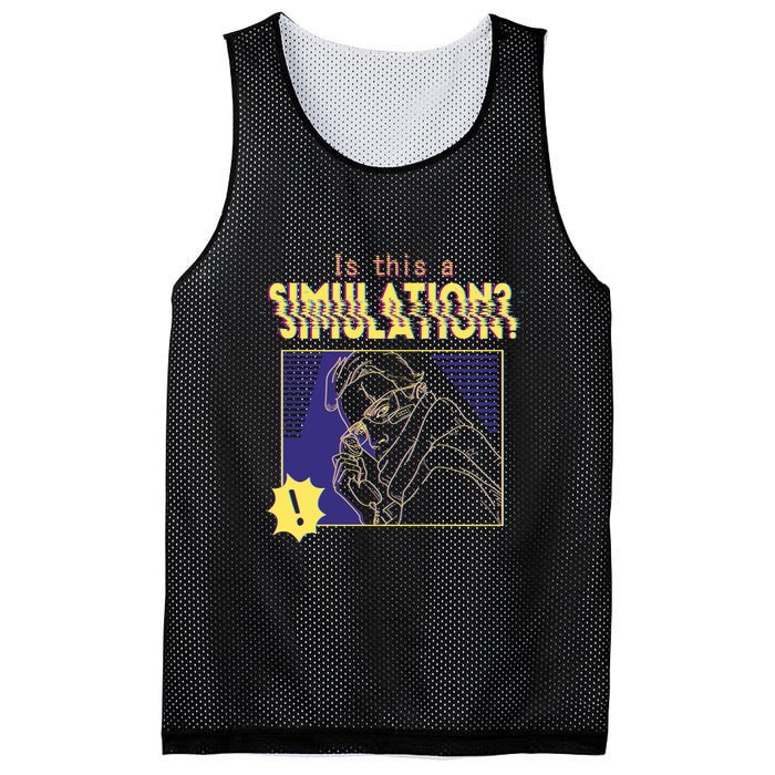 This This A Simulation Mesh Reversible Basketball Jersey Tank