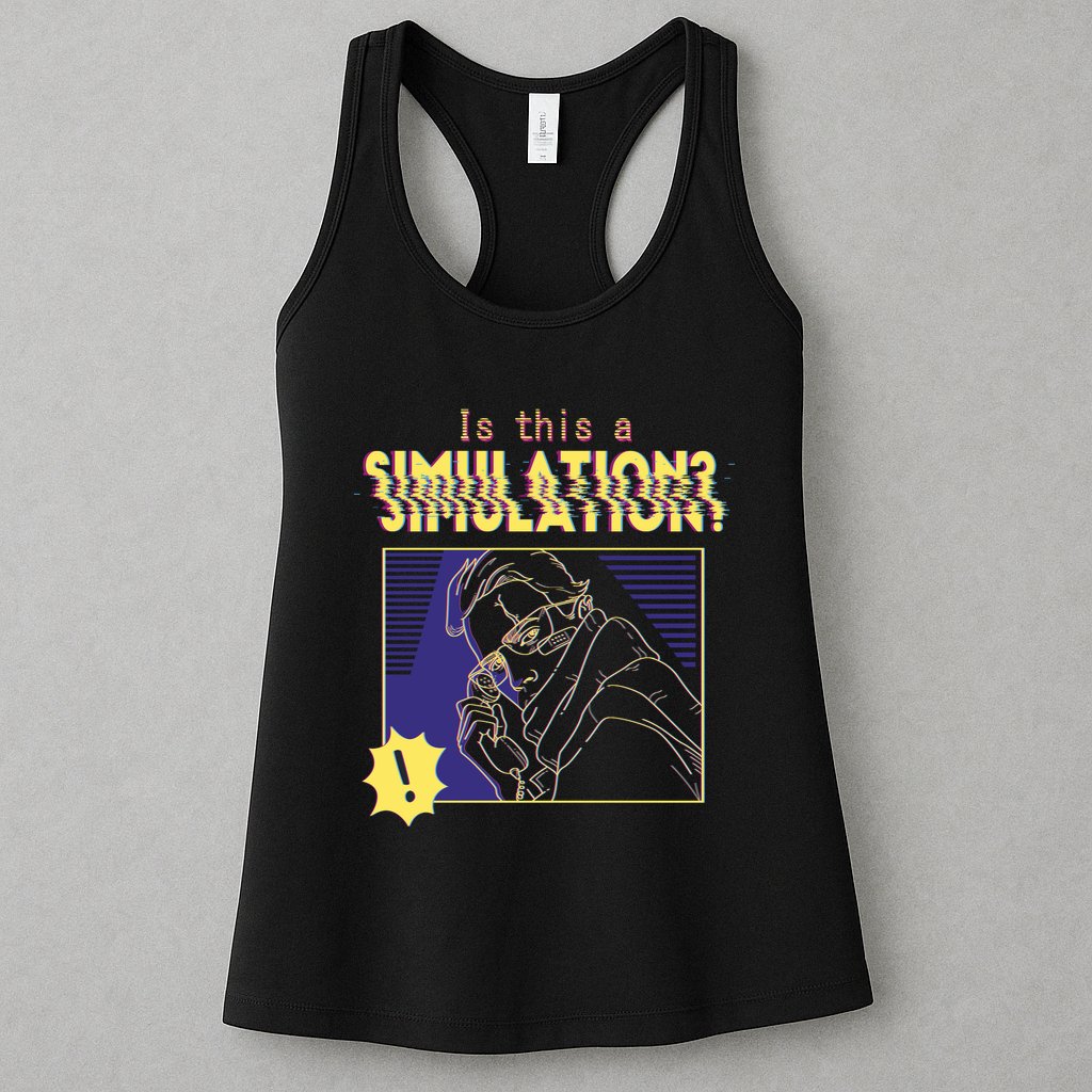 This This A Simulation Womens Tank Top