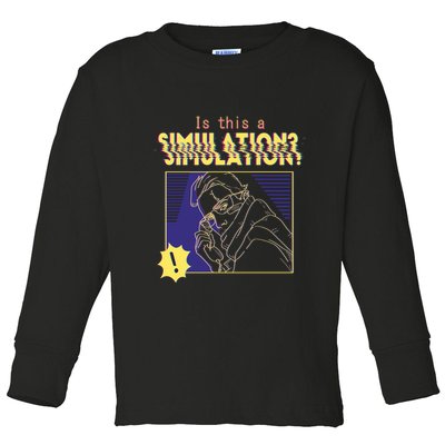 This This A Simulation Toddler Long Sleeve Shirt