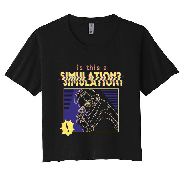This This A Simulation Crop Top
