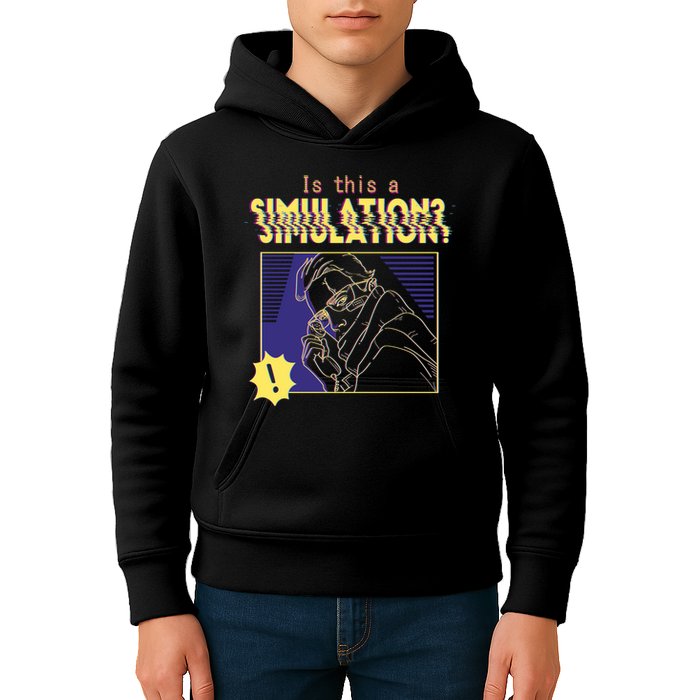 This This A Simulation Kids Hoodie