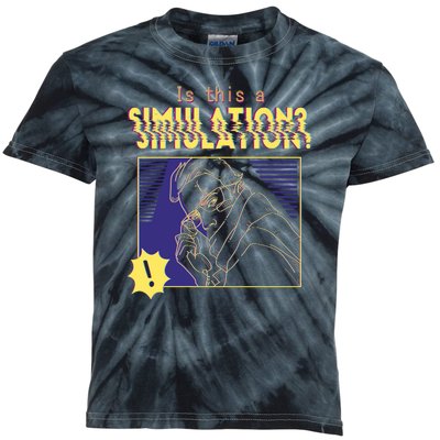 This This A Simulation Kids Tie-Dye T-Shirt