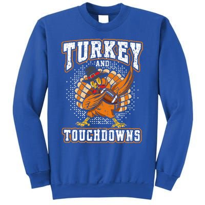 Thanksgiving Turkey and Touchdowns Football Sweatshirt