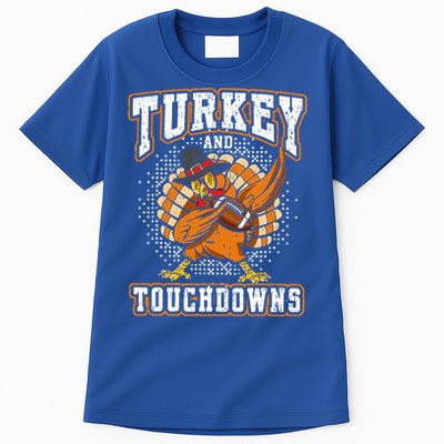 Thanksgiving Turkey and Touchdowns Football Tall T-Shirt